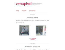 Tablet Screenshot of extrapixel.ch